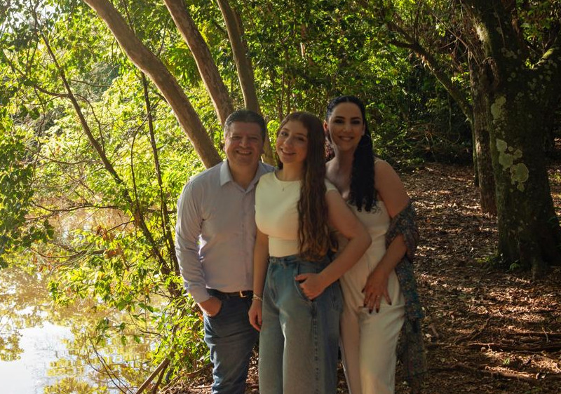 Família - Marielle, Douglas e Rafaela